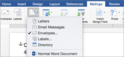 How To Create Mailing Multiple Envelopes In Word For Mac